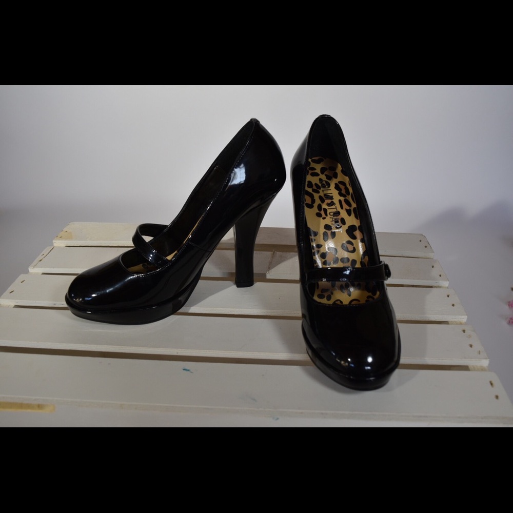Black Colin Stuart Mary Jane Heels